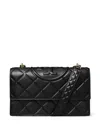 Tory Burch Fleming Small Convertible Shoulder Bag In Black