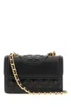 Tory Burch Black Fleming Mini Crossbody Bag In Black