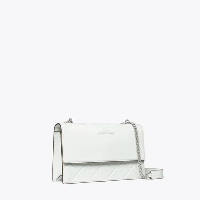 Tory Burch Fleming Shoulder Bag In Blanc
