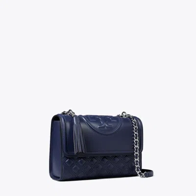 Tory Burch Fleming Shoulder Bag In Blue