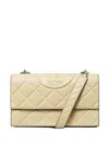 Tory Burch Small Fleming Shoulder Bag In Neutrals