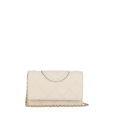 Tory Burch Fleming Shoulder Bag In Nude