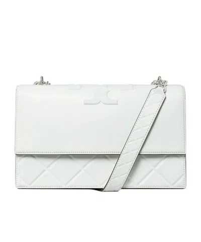 Tory Burch Fleming Shoulder Bag In White
