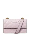 Tory Burch Small Fleming Leather Shoulder Bag In Nude & Neutrals