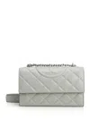 Tory Burch Fleming Small Convertible Shoulder Bag Shoulder Bags Grey