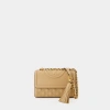 TORY BURCH FLEMING SMALL CROSSBODY - TORY BURCH -  DESERT DUNE - LEATHER