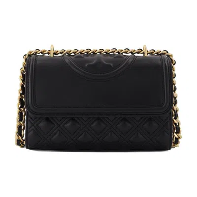 Tory Burch Fleming Small Hobo Bag In Black