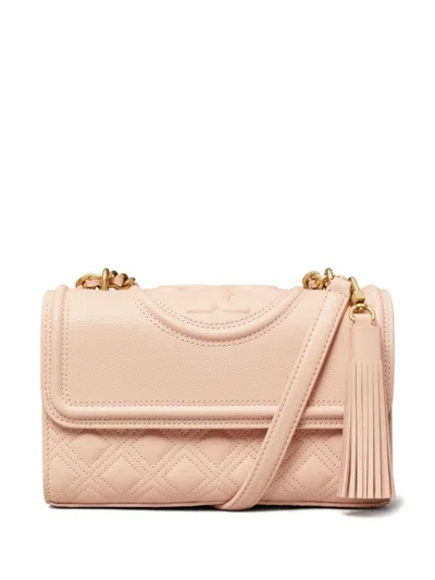 Tory Burch Small Fleming Convertible Shoulder Bag In Neutrals