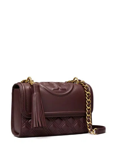 Tory Burch Fleming Small Shoulder Bag In Brown