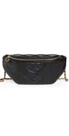 Tory Burch Fleming Soft Belt Bag Black In Black
