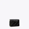Tory Burch Fleming Soft Bi-fold Wallet In Black
