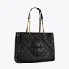 Tory Burch Fleming Soft Chain Tote In Black