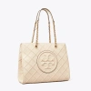 Tory Burch Fleming Soft Chain Tote In New Cream