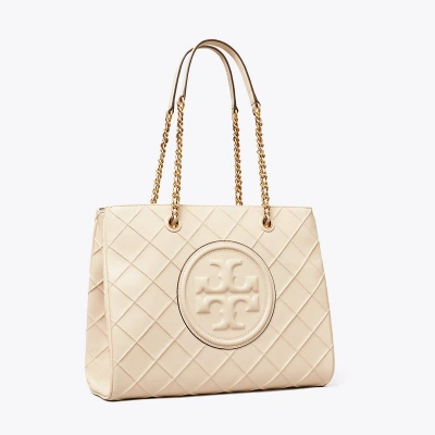 Tory Burch Fleming Soft Chain Tote In Neutral