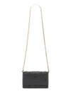 Tory Burch Fleming Soft Chain Wallet In Black