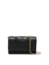 Tory Burch Fleming Soft Chain  Wallet In Negro