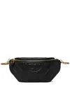 Tory Burch Fleming Soft Convertible Belt Bag In 黑色