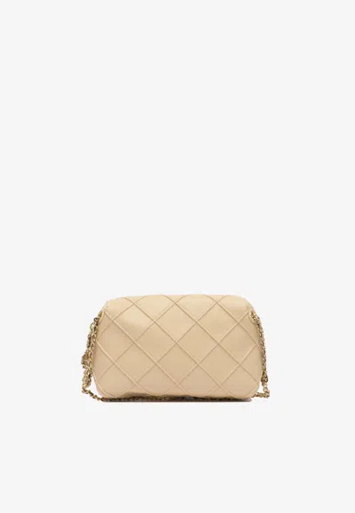 Tory Burch Fleming Soft Crossbody Bag In Sand