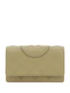 Tory Burch Fleming Soft Crossbody Wallet In Pebblestone