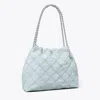 Tory Burch Fleming Soft Denim Hobo Bag