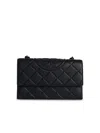 Tory Burch 'flaming' Black Leather Crossbody Bag In Black/black