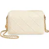 Tory Burch Fleming Soft Leather Crossbody Bag In Neutral