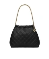 Tory Burch Fleming Bag In Very Soft Leather In Black
