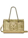 Tory Burch Fleming Soft Metallic Quilt Mini Chain Tote Bags