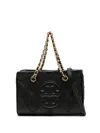 Tory Burch Fleming Soft Mini Chain Tote In Black