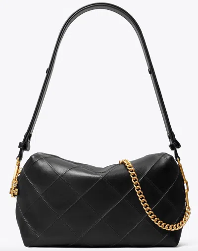 Tory Burch Fleming Soft Mini Handbag In Black