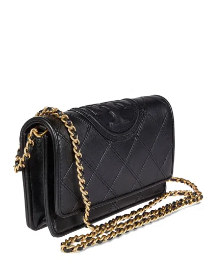 Tory Burch Schultertasche Mit Rautenmuster In Black
