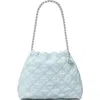 Tory Burch Fleming Soft Denim Shoulder Bag