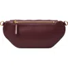Tory Burch Fleming Soft Quilted Leather Belt Bag In Albarossa