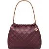 Tory Burch Fleming Soft Quilted Leather Hobo Bag In Albarossa