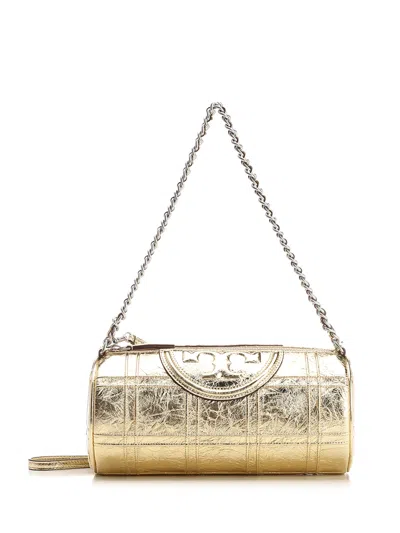 Tory Burch Fleming Soft Shoulder Bag In Gold