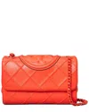 Tory Burch Small Fleming Soft Convertible Leather Shoulder Bag In Red