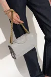 Tory Burch Women's Small Fleming Leather Convertible Shoulder Bag In Grey