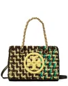 Tory Burch Fleming Soft Tweed Mini Chain Tote