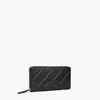 Tory Burch Fleming Soft Zip Continental Wallet In Black