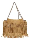 Tory Burch Hobo Bag With Chain And Fringe Straps