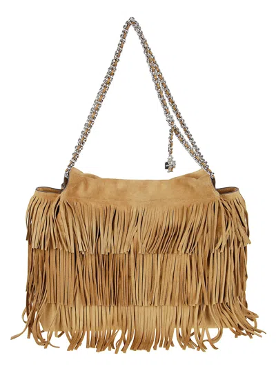 TORY BURCH FLEMING SUEDE FRINGE HOBO