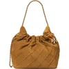 Tory Burch Fleming Suede Mini Hobo In Brown