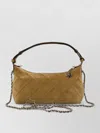 Tory Burch Fleming Suede Quilted Mini Shoulder Bag