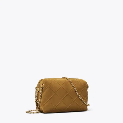 Tory Burch Fleming Suede Soft Crossbody Bag In Brown