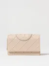 Tory Burch Fleming Wallet In Beige