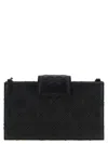 Tory Burch Mini Fleming Chain Wallet In Black