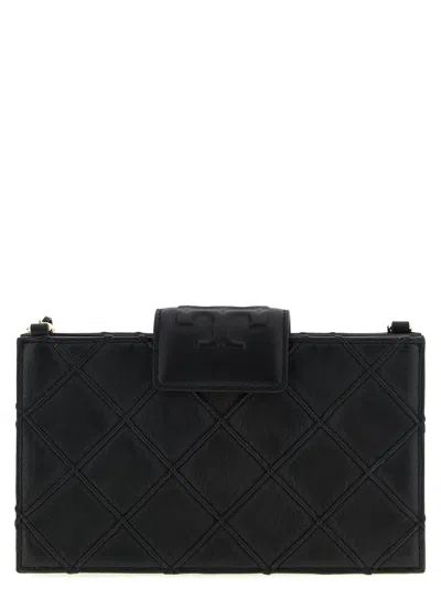 Tory Burch Fleming Wallet In Black