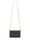 Tory Burch Fleming Wallet In Black