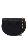 Tory Burch Fleming Wallet With Chain In Black (black)