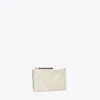 Tory Burch Fleming Zip Card Case In Sand